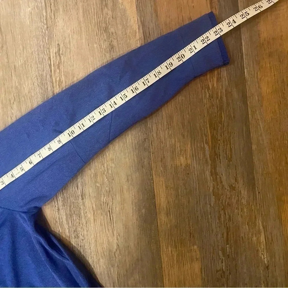 Under Armour Golf Men’s Medium Loose Cold Gear Blue Long Sleeve Snaps Logo UA - Picture 7 of 8